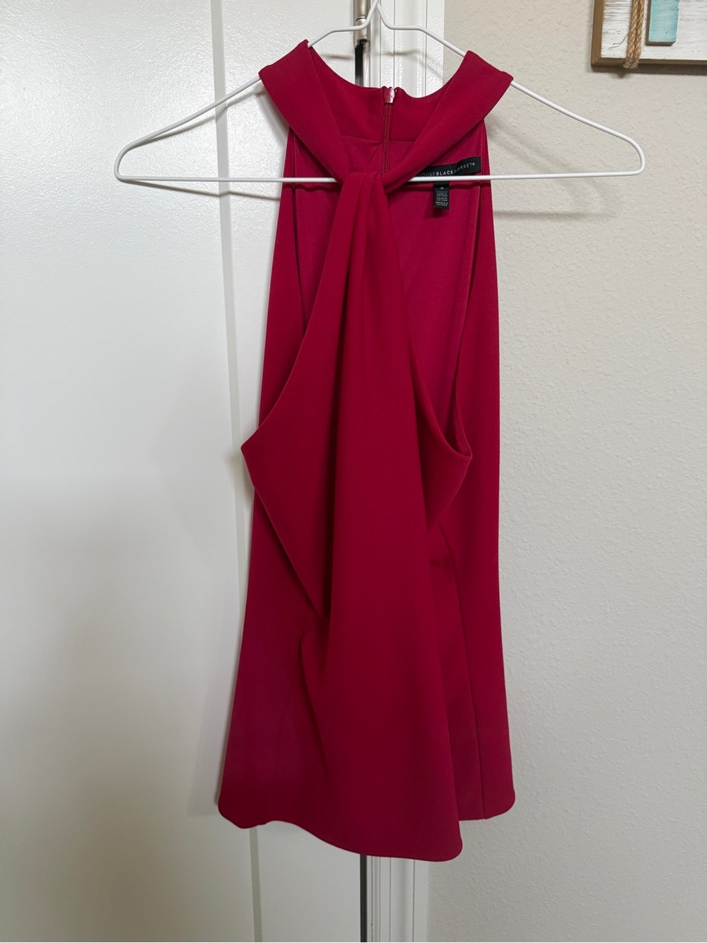 White House Black Market Red Sleeveless Top